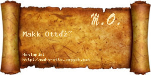 Makk Ottó névjegykártya