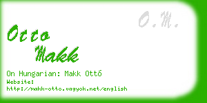 otto makk business card